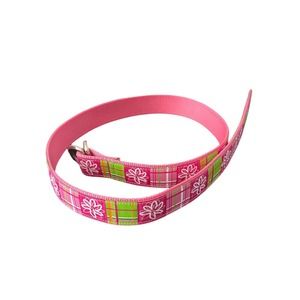 Douglas Paquette Belt Pink Green Flowers Size S